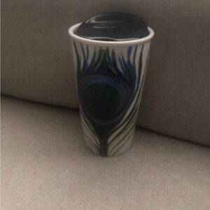 Starbucks Peacock Ceramic Tumbler.